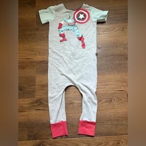 Size 5/6 Marvel Captain America Shortsleeve Rag